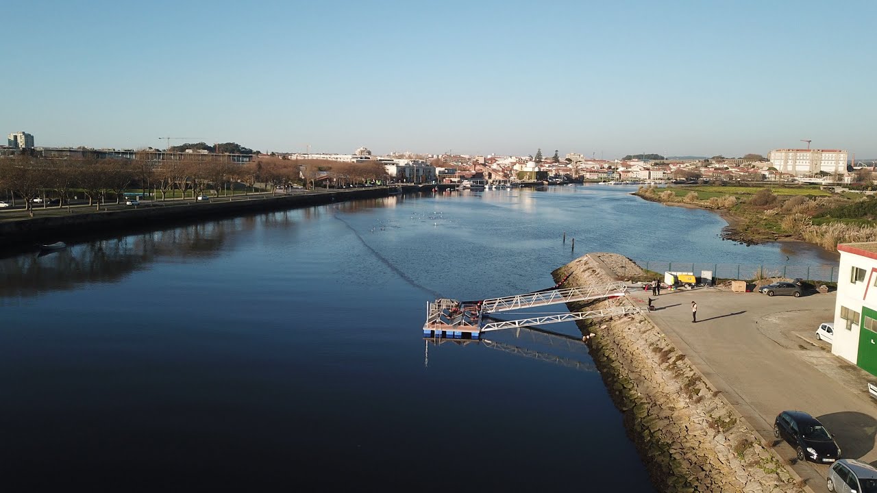 Bubble Barrier Vila do Conde catches plastic pollution before it flows into the Atlantic Ocean