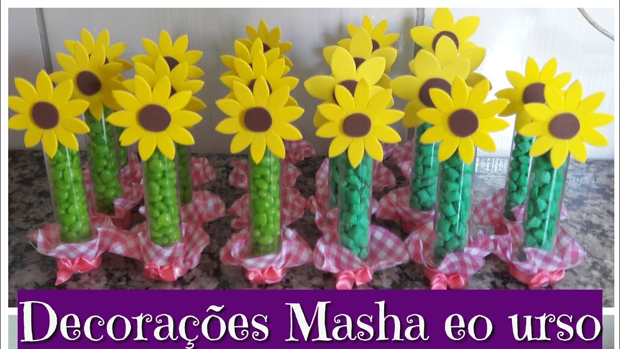 Enfeites tema : masha eo urso - ideias