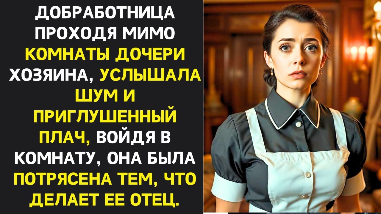 Домработница часто слышала ночной плач дочери хозяина. Однажды она вошла и была потрясена тем, что..
