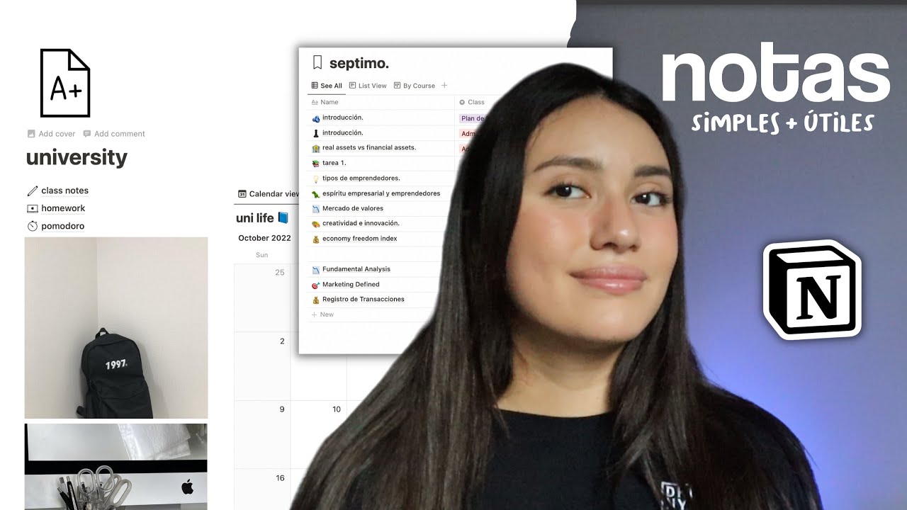 &iquest;c&oacute;mo hago mis apuntes para la universidad con notion? + ideas de plantillas 🧠