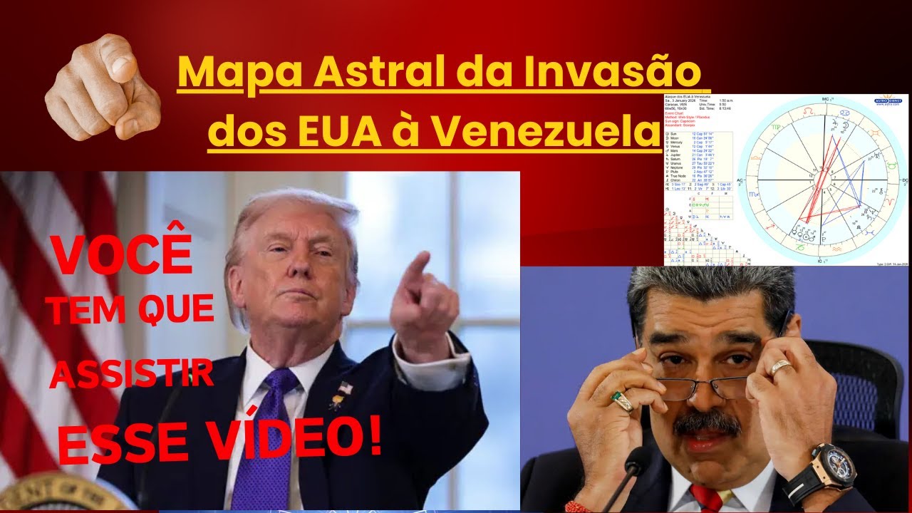 Mapa Astral da Invasão dos EUA à Venezuela Astrologia Política Previsões e Destino de Nicolás Maduro