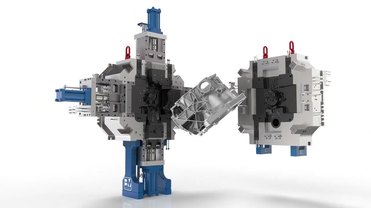 Video industriale 3D - Stampi per Pressofusione Alluminio Magnesio #video3d #animazione3d