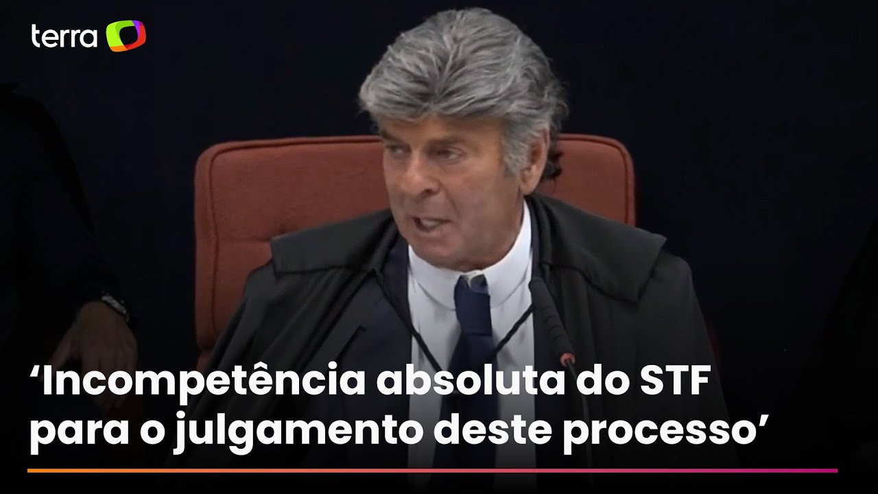 Fux diz que STF tem ‘incompetência absoluta’ e pede anulação do processo da trama golpista