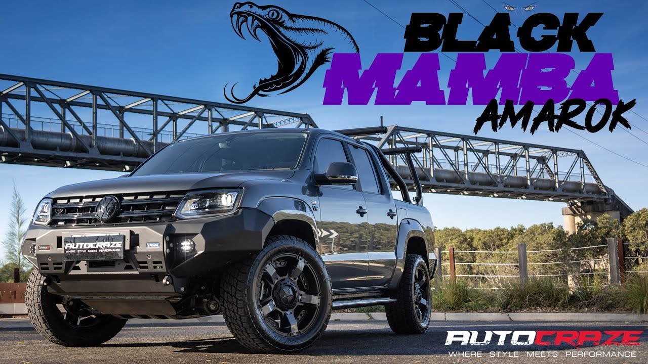 🐍BLACK MAMBA AMAROK🐍  // RollRCover, AutoCraze Rival Bar, Nitto Tyres, KMC Rockstar 2 and more