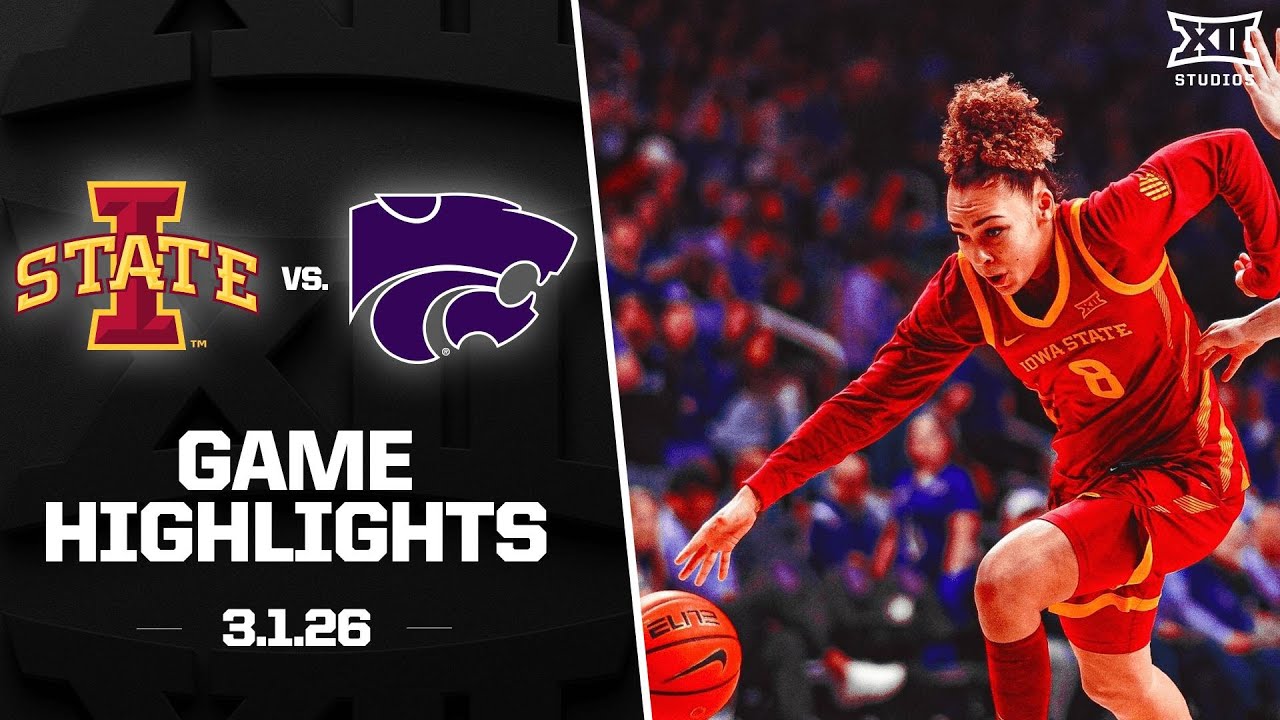 Iowa State vs. Kansas State Game Highlights | 2025-26 Big 12 Women's Basketball