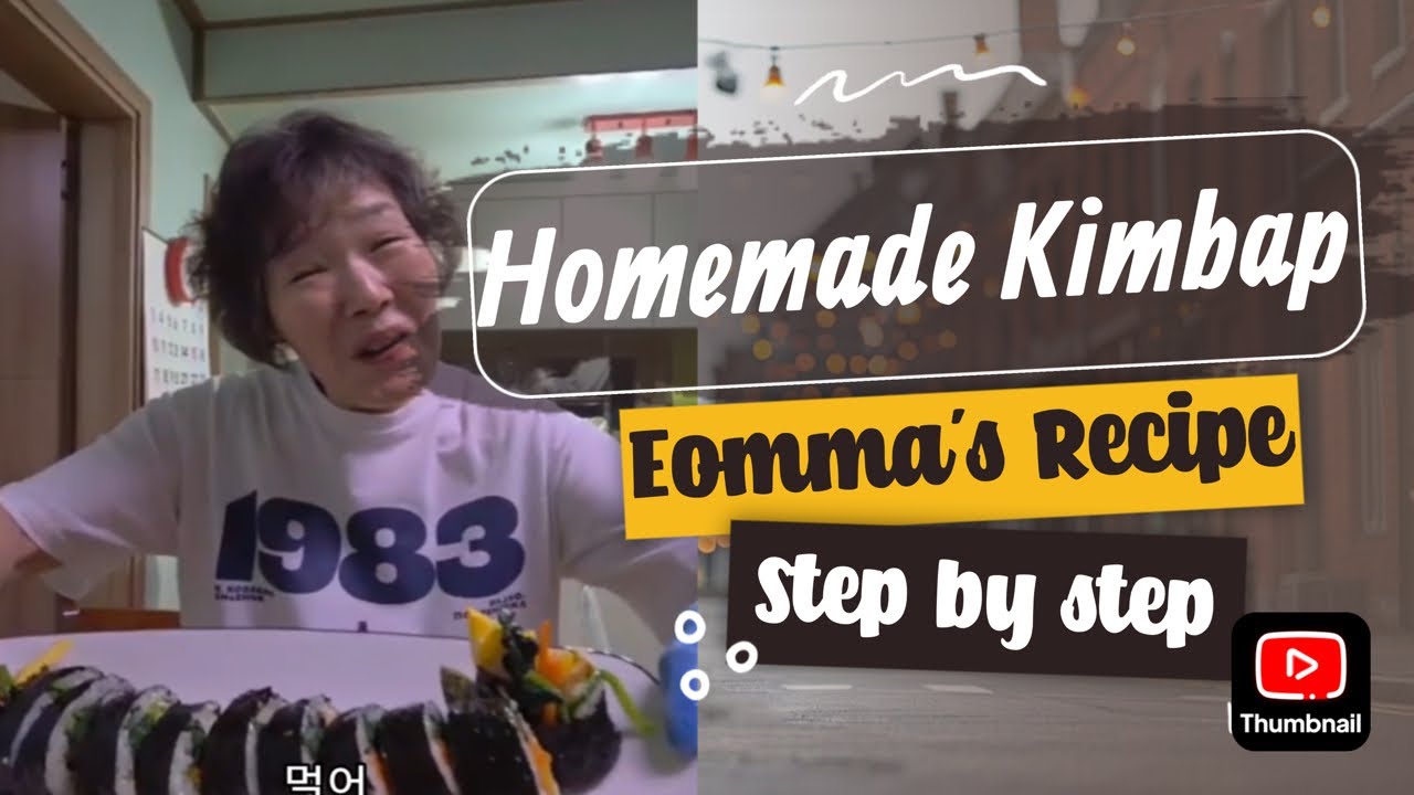 Eomma’s homemade Kimbap, super easy recipe step by step #enforcer #juliusmanalo 