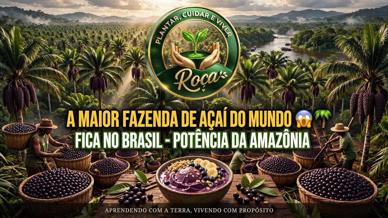 A MAIOR FAZENDA DE AÇAÍ DO MUNDO FICA NO BRASIL 😱🌴  UMA POTÊNCIA DA AMAZÔNIA