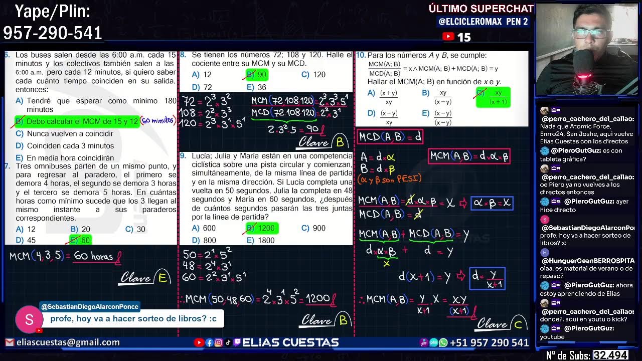 🔴 EN VIVO | CICLO VERANO VONEX 2026 | ARITMÉTICA | 04 - MCD Y MCM