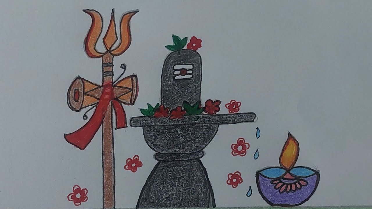 Maha Shivratri 🙏🙏#drawing#viral video