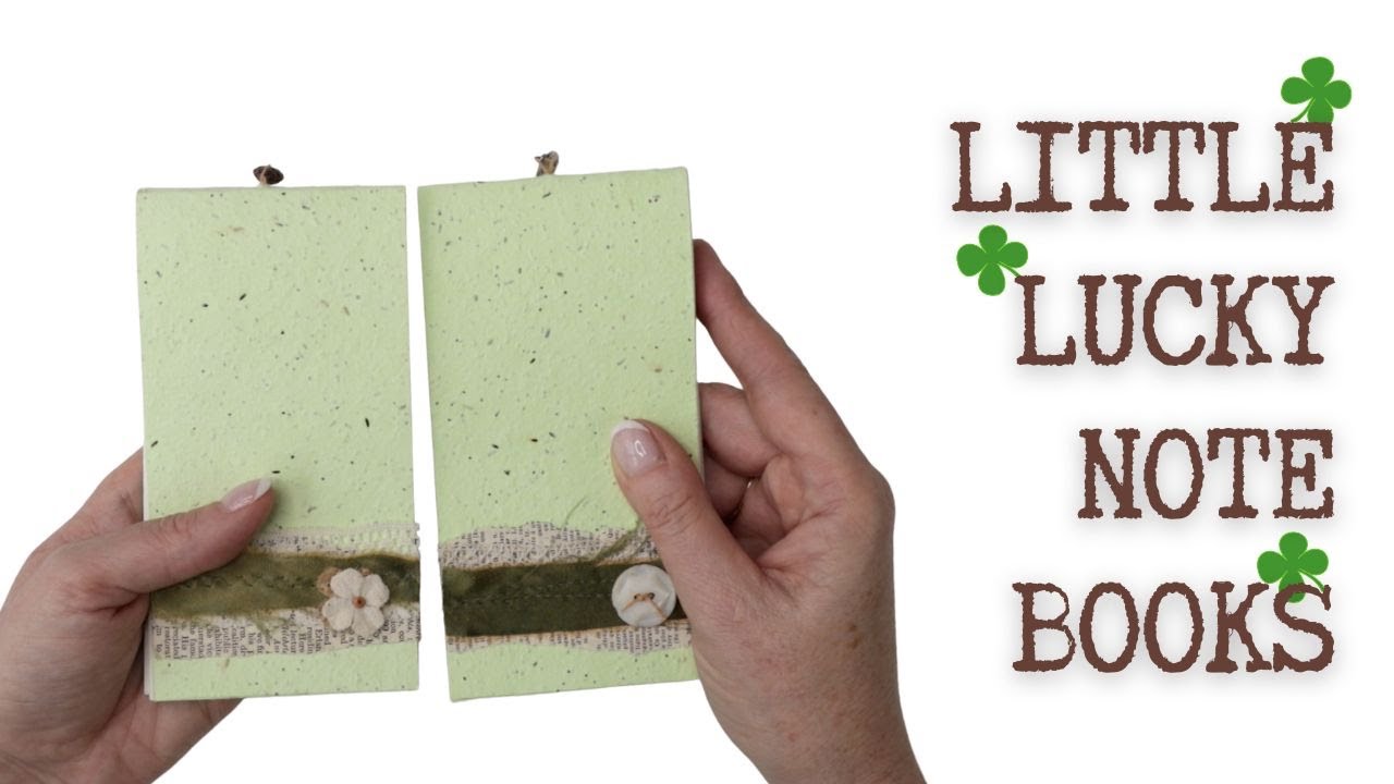 Lucky notebook made from scraps | stash busting and recycling for paper crafters