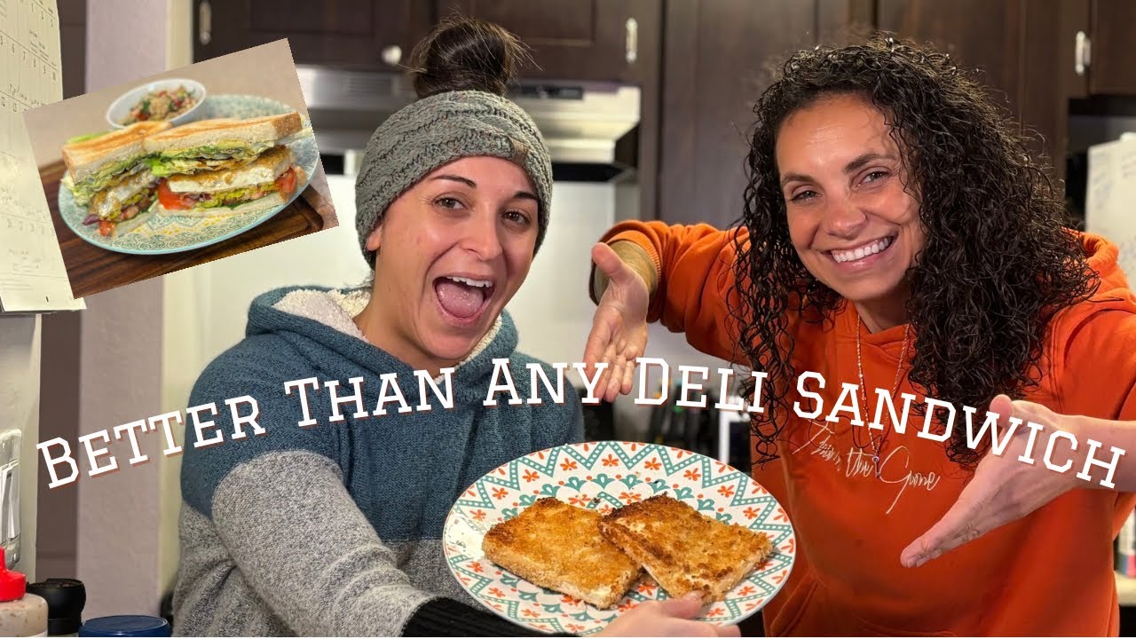 18. Vegan Crispy Fried Tofu Sandwich with Tabbouleh	