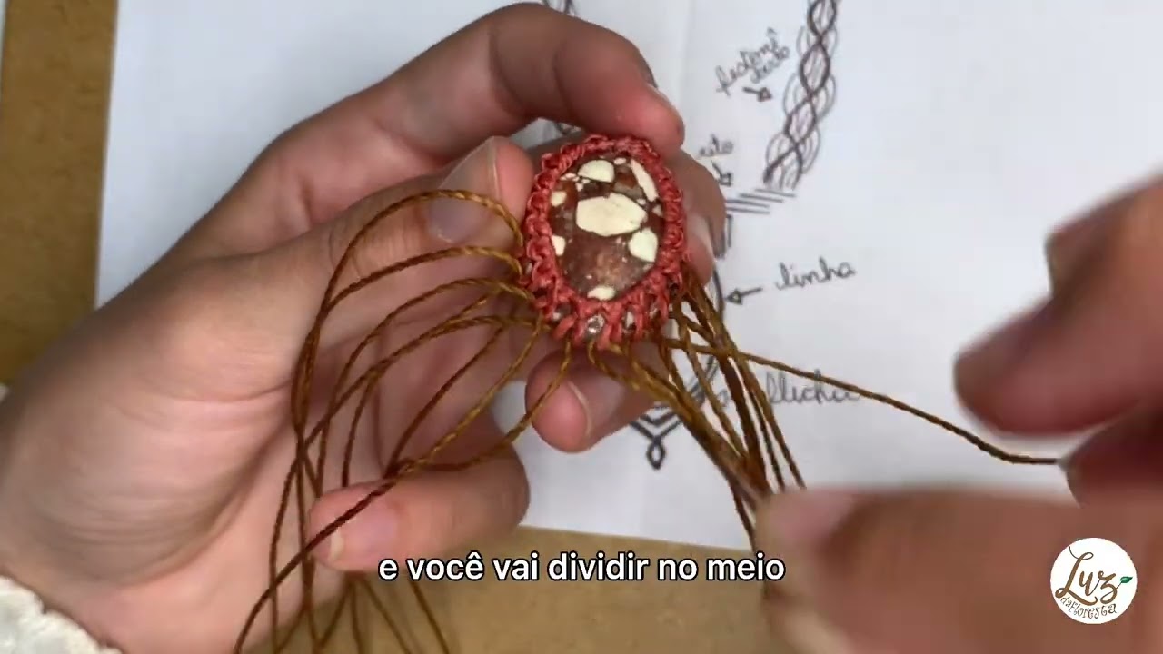 Como Fazer Colar em Macramê Autoral | Aula 1 (Parte 2) – Curso Gratuito Passo a Passo