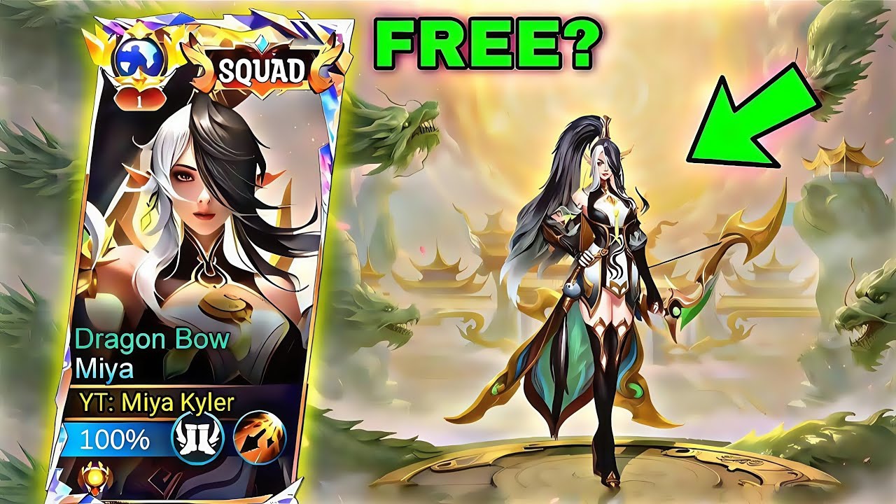 ПЕРВЫЙ ВЛАДЕЛЕЦ ОБЛИКА МИИ «ДРАКОНИЙ ЛУК» УЖЕ ЗДЕСЬ!! (БЕСПЛАТНЫЙ ОБЛИК!!) - MLBB🔥