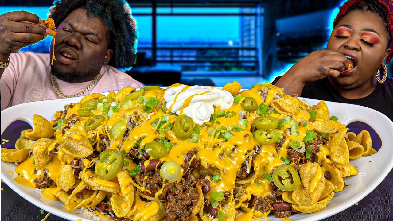 LOADED CHILI CHEESE FRITOS NACHOS!!! | HASHTAG THE CANNONS MUKBANG EATING SHOW
