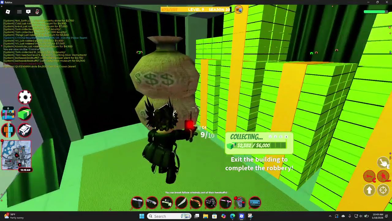 Grinding New💰Bank Update💰...Roblox Jailbreak