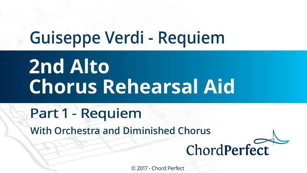 Verdi's Requiem Part 1 - Requiem - 2nd Alto Chorus Rehearsal Aid