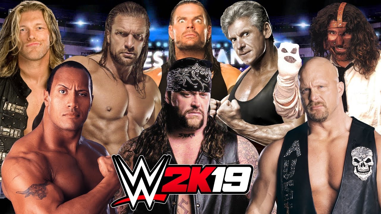 WWE Attitude Era Royal Rumble | WWE 2K19 with The Rock Stone Cold Undertaker Triple H and More