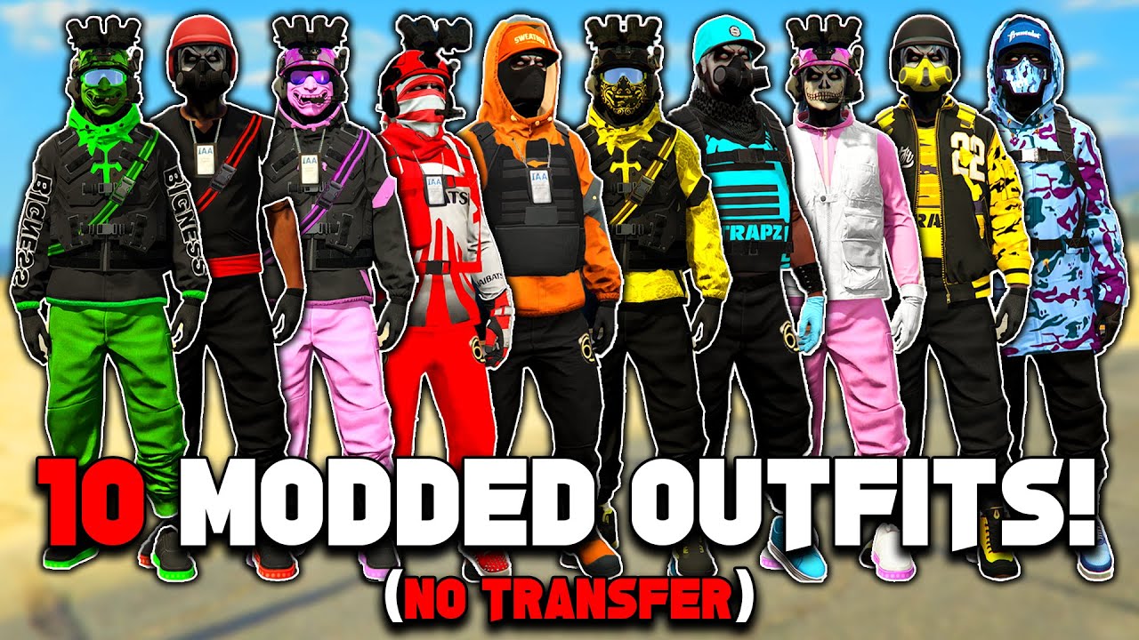 How To Get 10 GTA 5 Modded Outfits No Transfer Glitch!