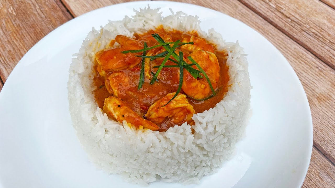 Crevettes au curry