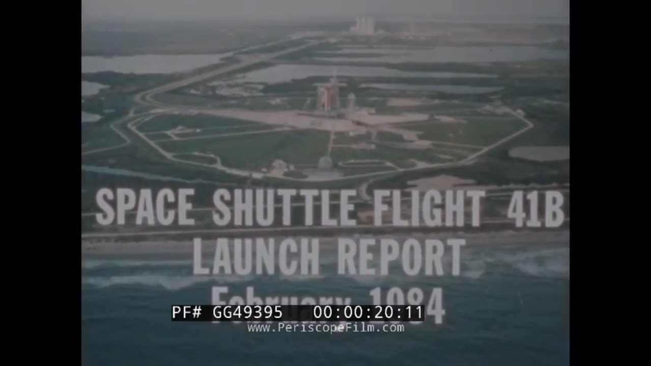 NASA SPACE SHUTTLE CHALLENGER FLIGHT STS-41-B LAUNCH REPORT   FEBRUARY, 1984  GG49395
