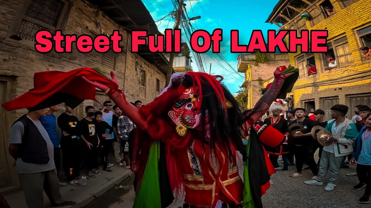 Gai Jatra Special Vlog 2080 || Street Full of LAKHE || Lakhe Dance || Prashant's MotoVlog