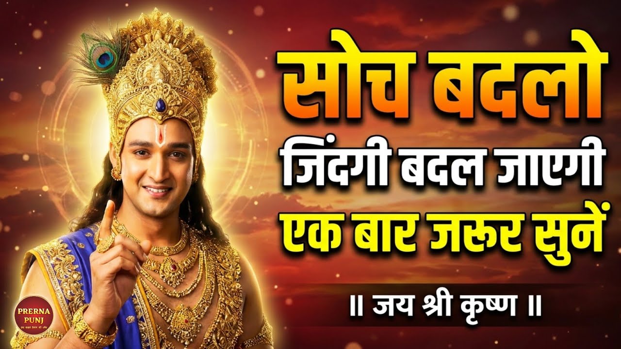 तुम्हारी सोच ही तुम्हारी सबसे बड़ी दुश्मन है | Krishna Motivational Speech | Krishna Vani #krishna
