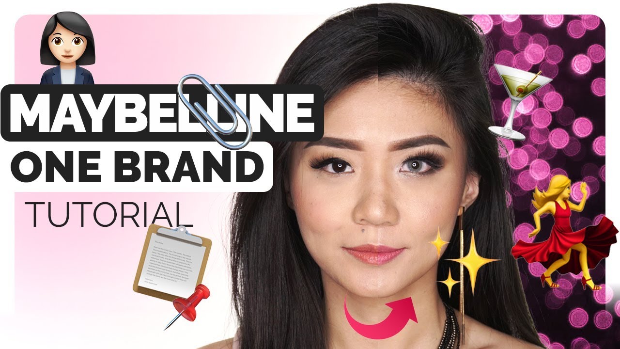 🇮🇩 One Brand Tutorial Maybelline | Tutorial Smokey Eyes Make Up Drugstore  (Bahasa Indonesia)