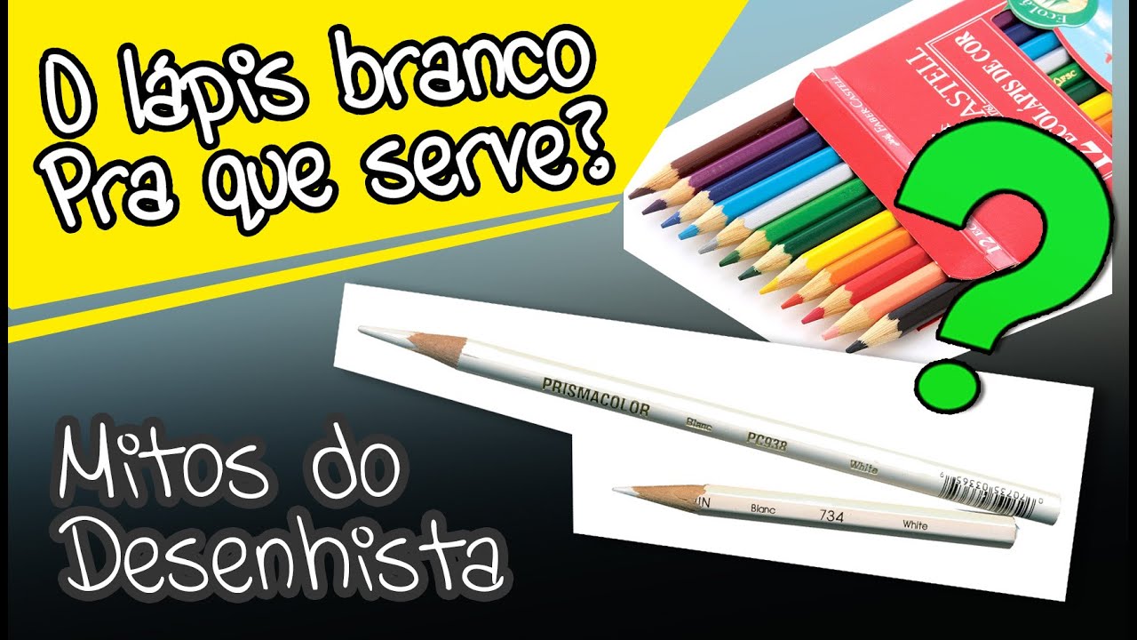 Como se usa o lápis branco? - Mitos do Desenhista