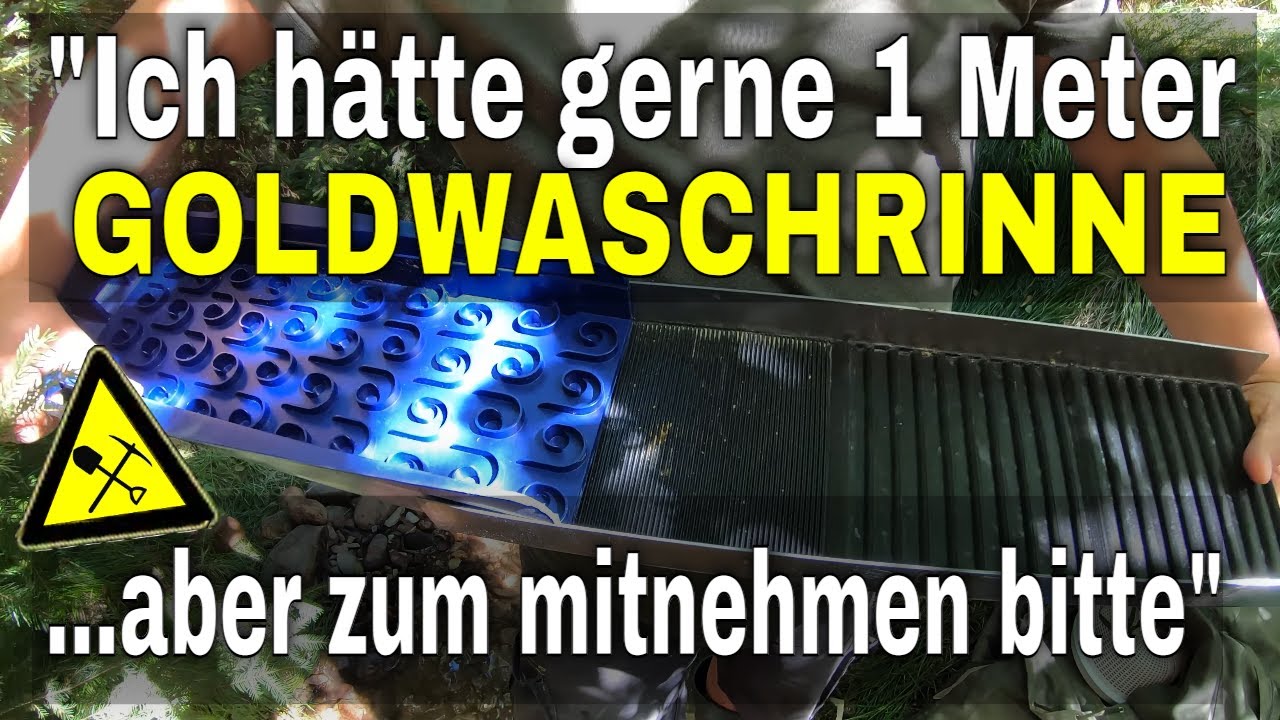 ⛏️Goldwaschen in Deutschland - Goldsax und XP VS1 VortexSluice Kombi #goldwaschen #gold #goldpanning