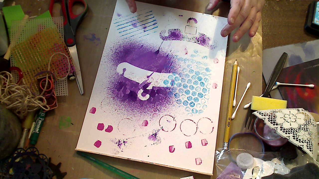 How to use items around the house for stamps and stencils