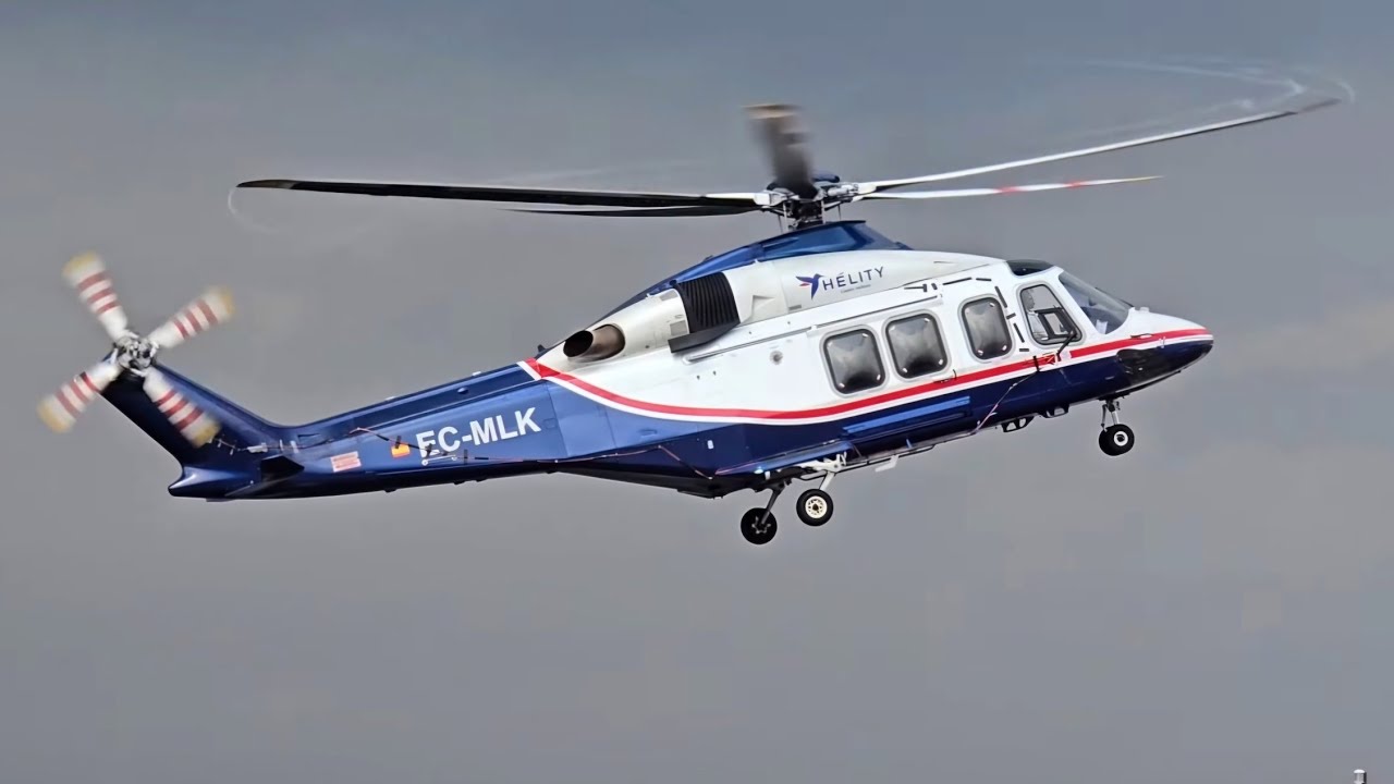 Leonardo AW139 - Landing and Takeoff - Helity Copter Airlines - Ceuta (JCU), Spain