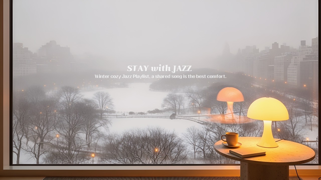 따뜻한 겨울 재즈가 흐르는 센트럴파크 in new york 🎷 | Snowy Jazz playlist for Relaxing