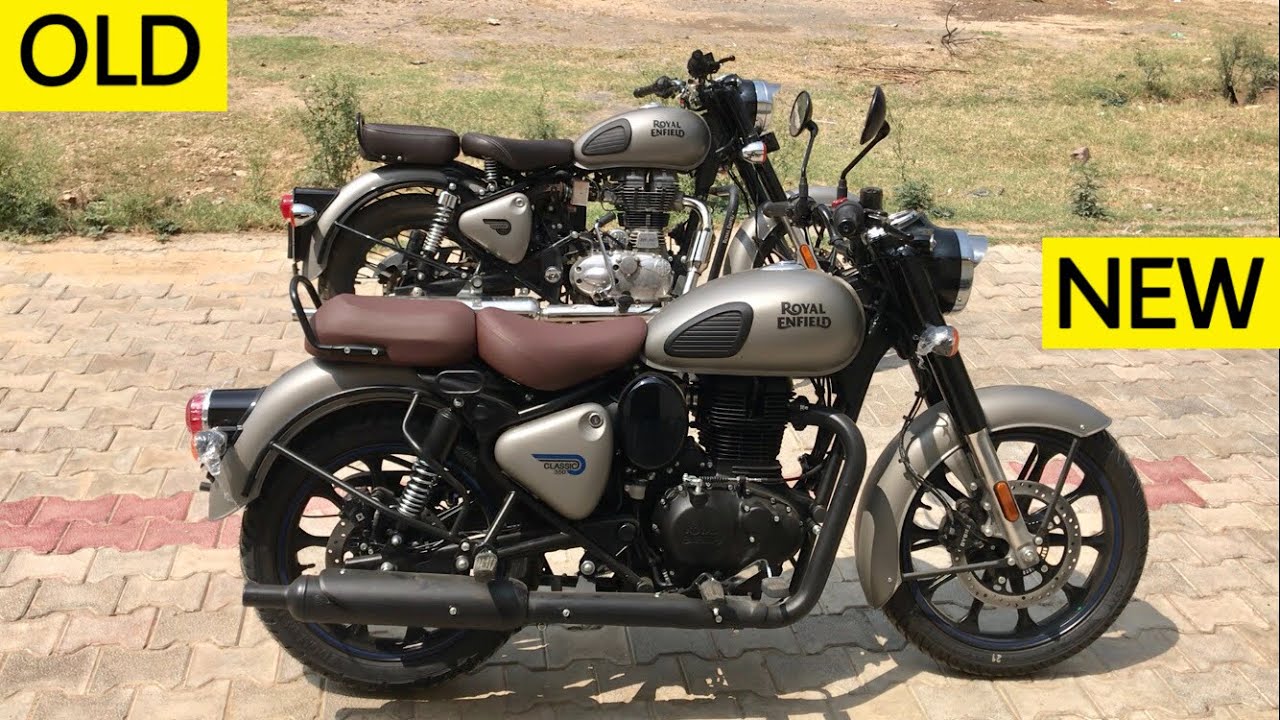 Royal Enfield Classic 350 Gunmetal Grey New Model vs Old Model Comparison