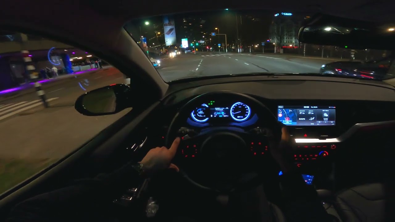 Kia Niro 2021 | 1.6 GDi Hybrid Dynamic Plus Line | 4K POV Test drive AT NIGHT |