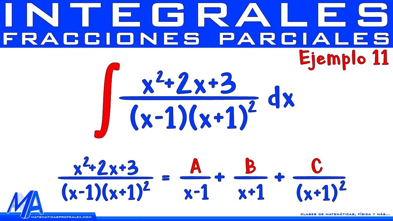 Integración por fracciones parciales | Ejemplo 11 Factores lineales repetidos