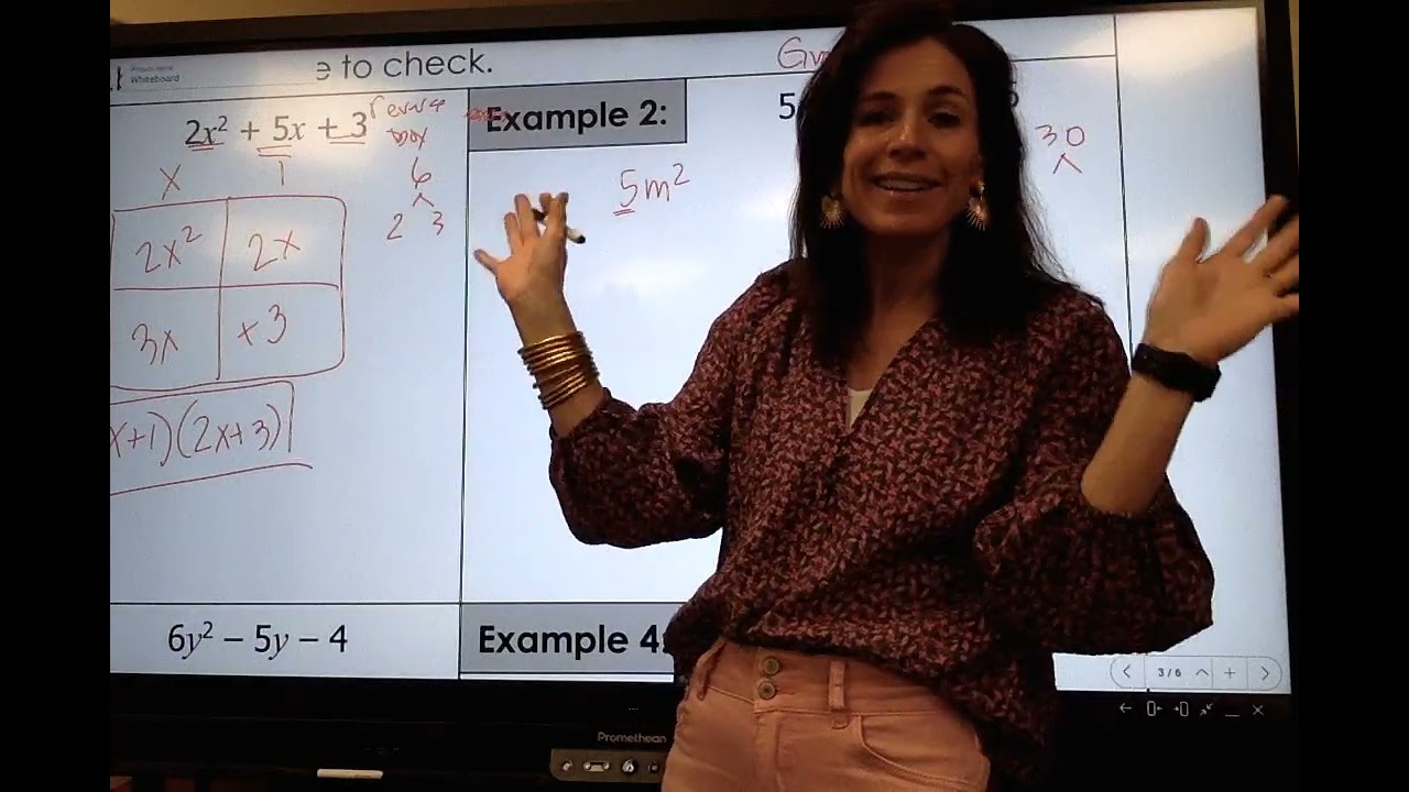 Unit 7   factoring trinomials a1