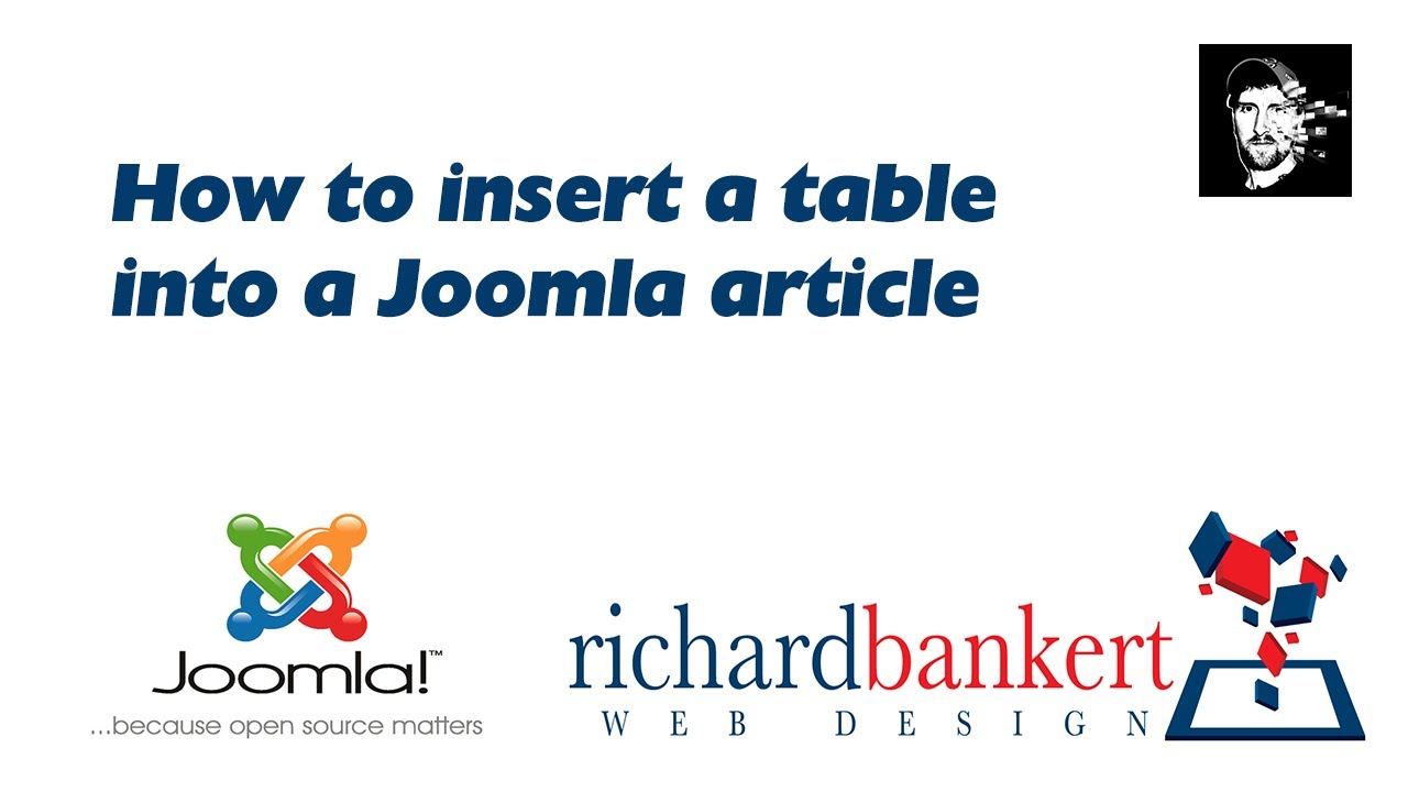 How to insert a table into a Joomla article