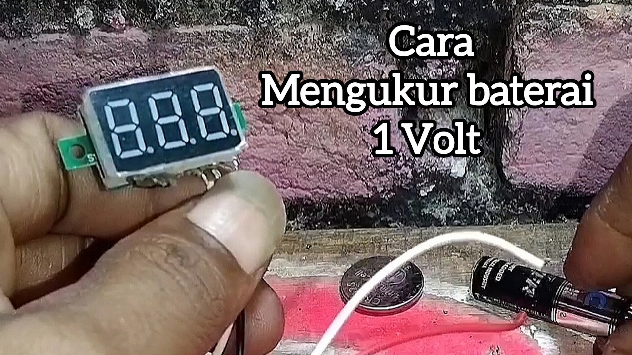 mini volt meter digital supaya bisa mengecek output tegangan baterai dari 1Volt 