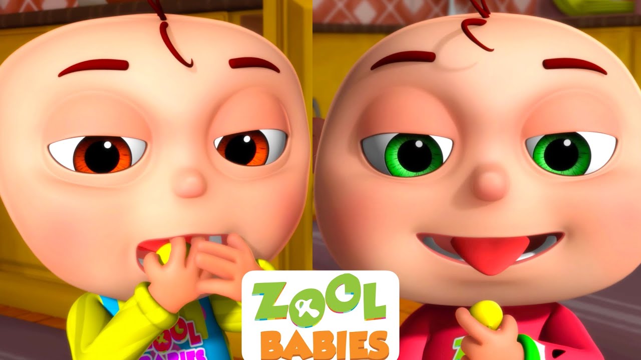 Five little babies tasting lemons | Zool Babies | Nursery Rhymes & Kids Songs | Videogyan Preschool