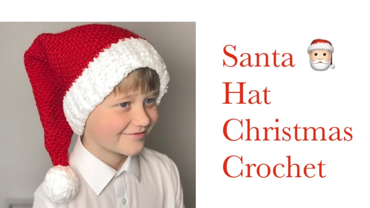 How to Crochet Santa Hat Easy Crochet Pattern