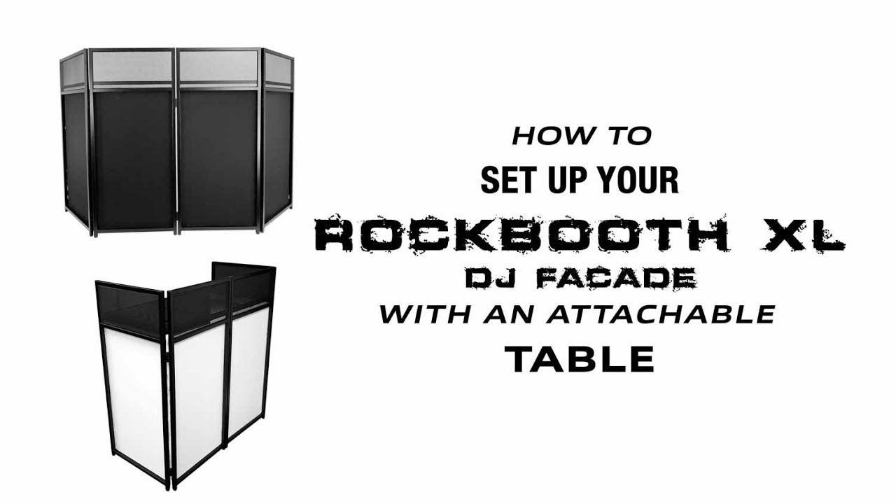 HOW TO SET UP YOUR ROCKVILLE ROCKBOOTH XL DJ Event FACADE BOOTH (Full walkthrough and Demo)