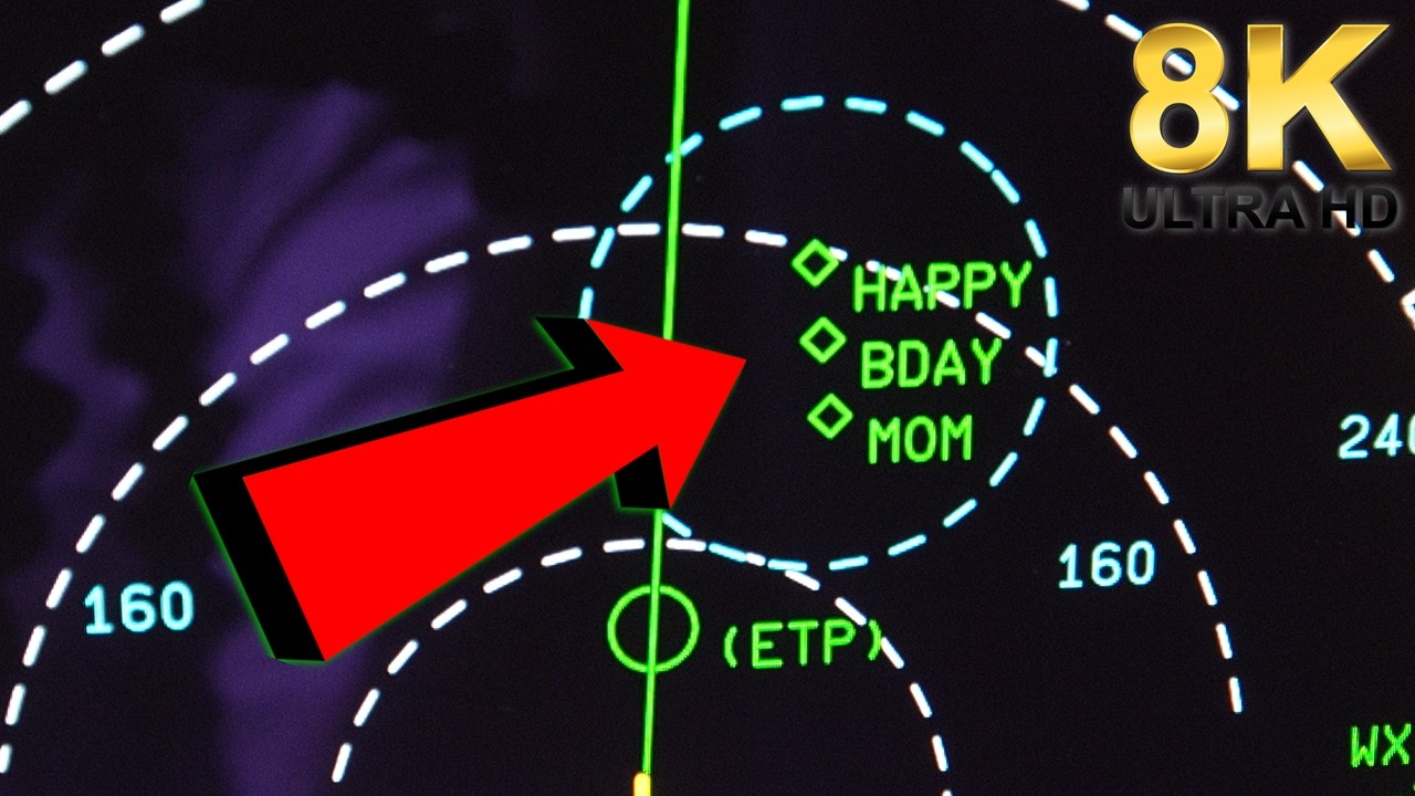 How to write text messages on the Navigation Display | Airbus A320 Tutorial.