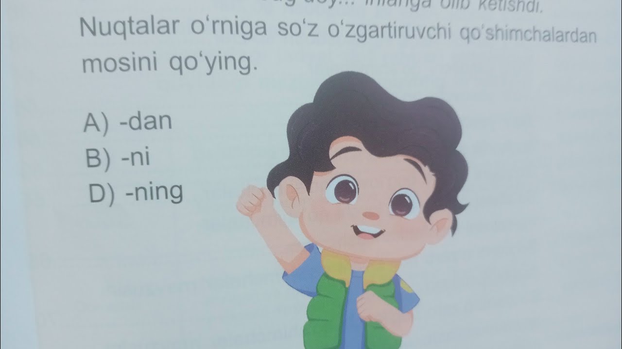 3SINF ONA TILI 26 MAVZU.T E S T L A R