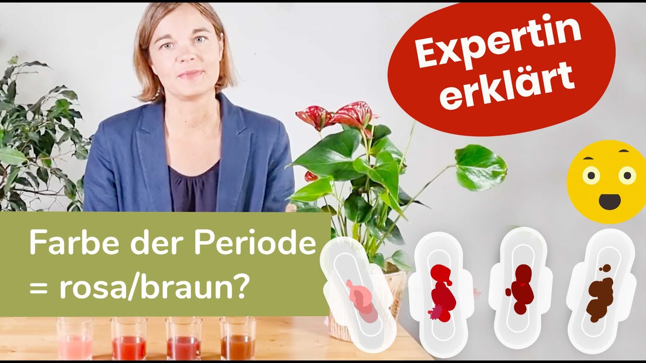 Farbe Menstruationsblut: Was bedeutet hellrosa, braunes oder dunkelrotes Periodenblut? 💡