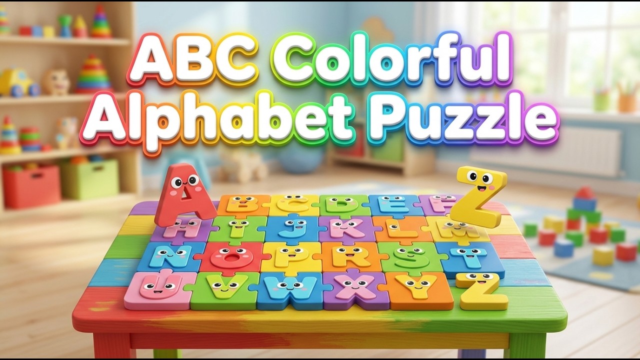 Learn ABC with Colorful Alphabet Puzzle