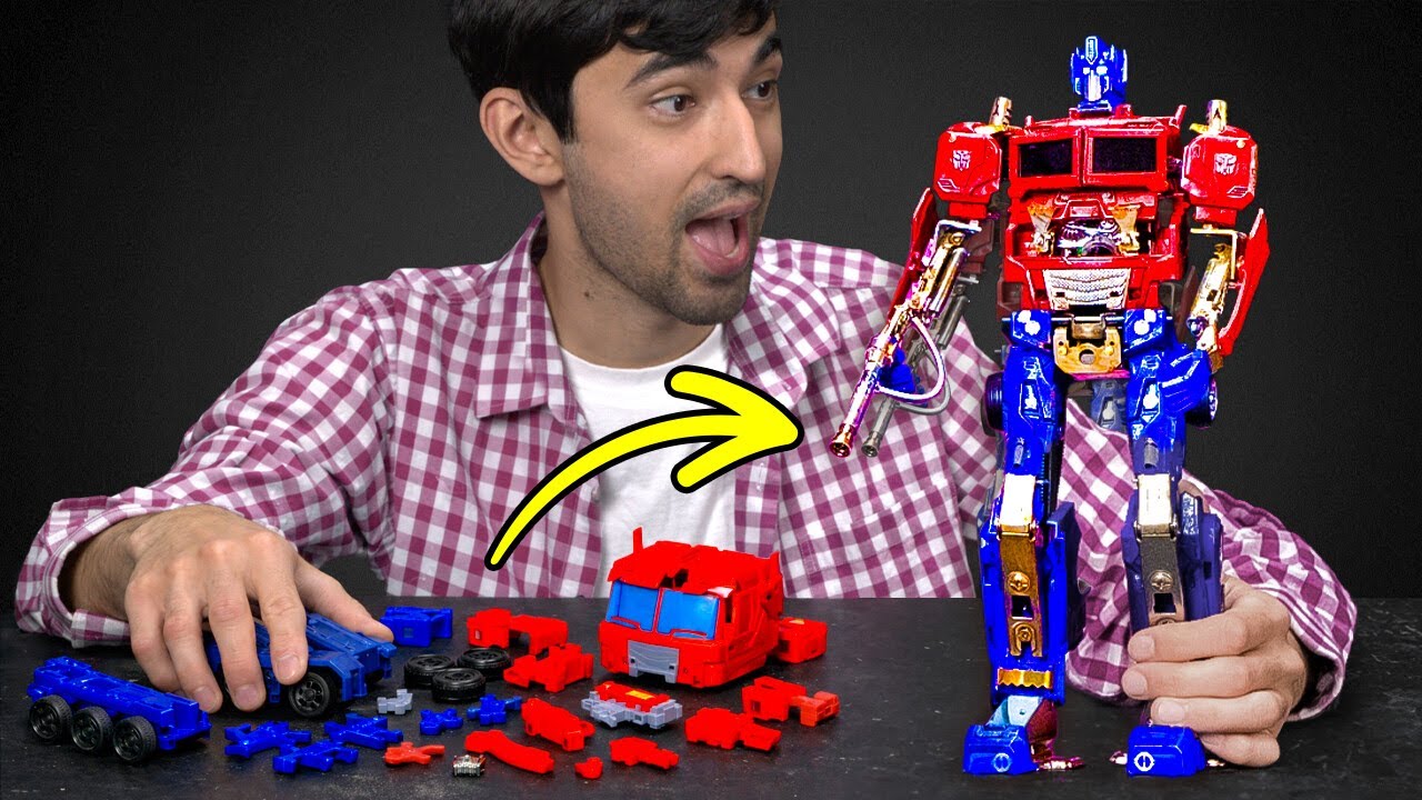 Transformei Meu Carro Quebrado em Miniatura de Optimus Prime de Lego 😱