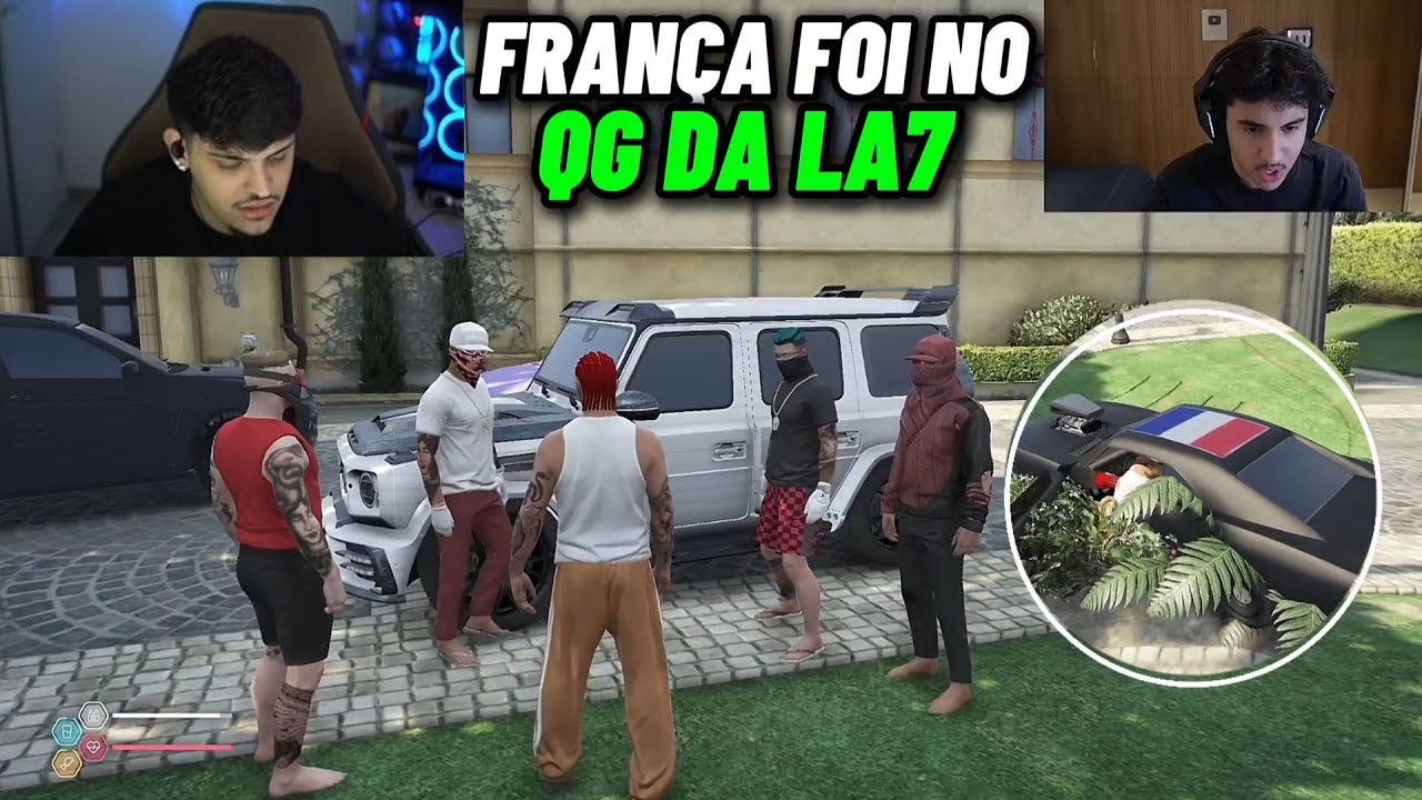 REAÇÃO DO RENATIN COM LUAN INDO NO QG DELES CONVERSAR E O GABE DROPANDO CARROS DA FRANÇA