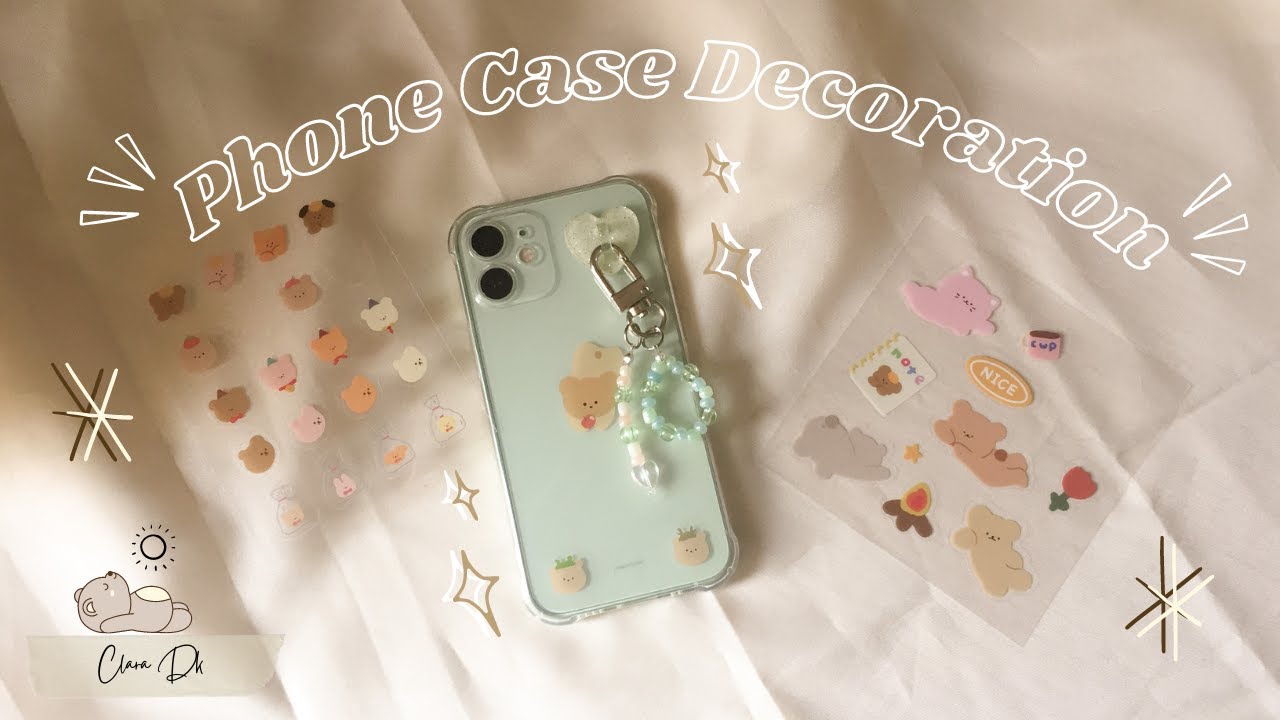 *not an unboxing* Decorating My Phone Case [Simple Aesthetic] || Iphone 12 Mini in Green 💚