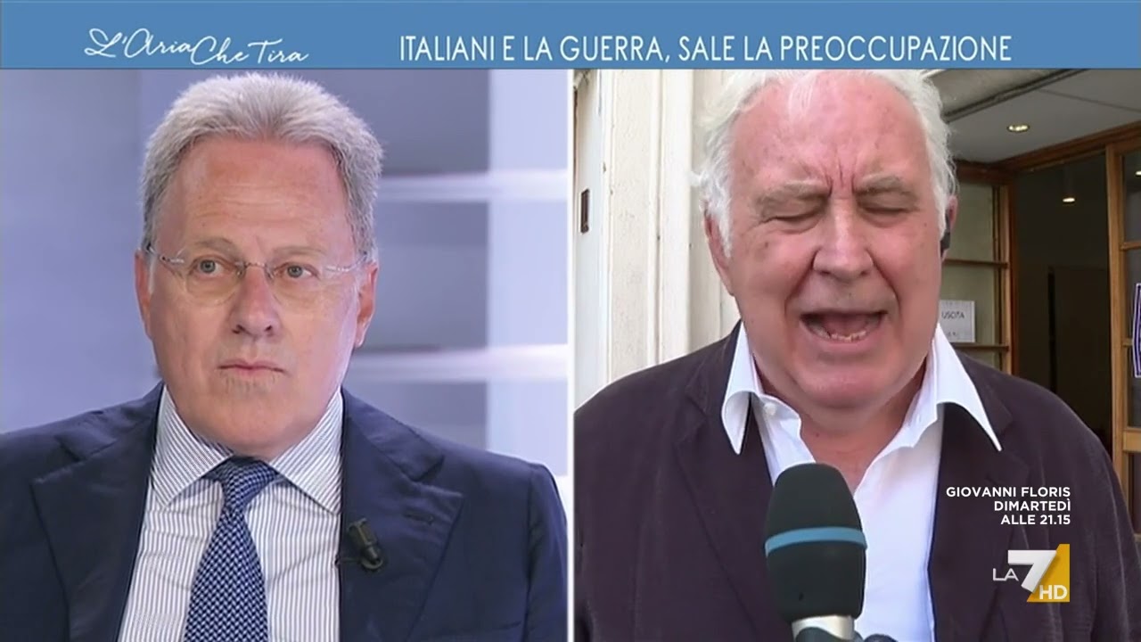 Il duro confronto tra Marcello Sorgi e Michele Santoro sull'invio di armi: 