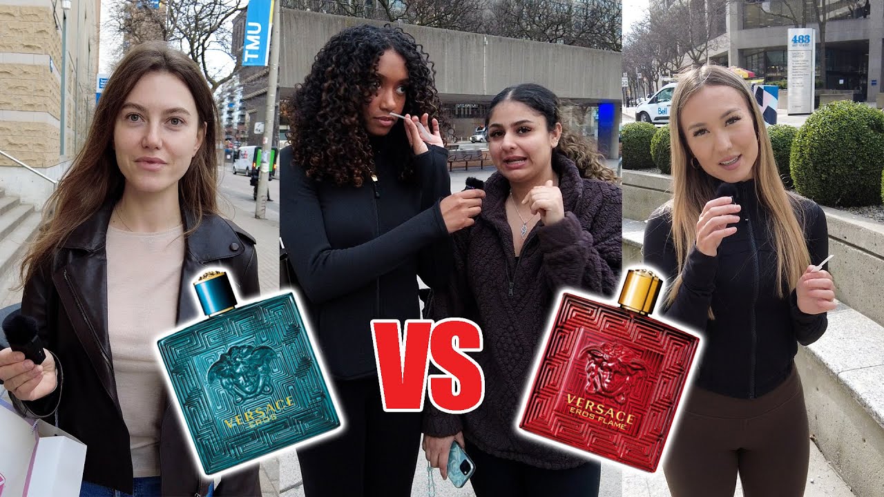 Women React Versace Eros Vs Versace Eros Flame Men's Cologne